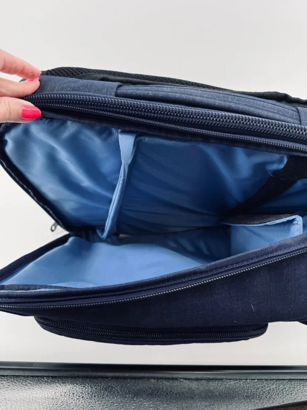 eBags Professional Slim Laptop Backpack EB2146-15.5 Indigo Blue Travel Work Bag